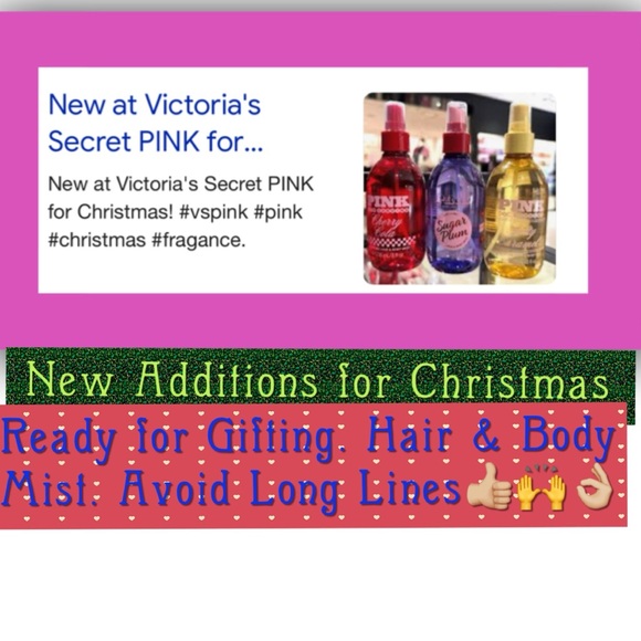 Ready Set Go with Cute Bow & Ornament. Victoria’s Secret PINK Hair & Body Mist - Picture 3 of 5